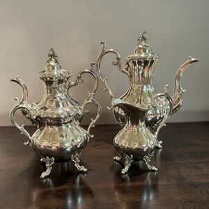 Vintage Reed & Barton "Winthrop" Silver-Plated Tea & Coffee Service